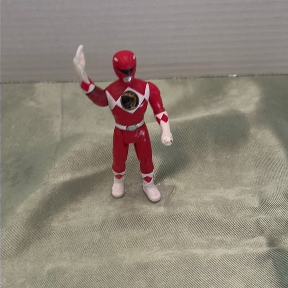 Red and White Power Rangers Action Figure Playset